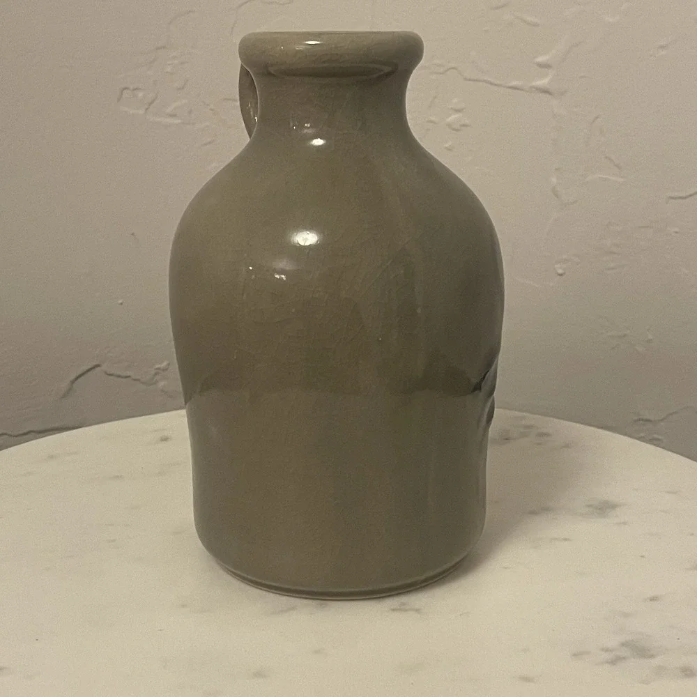 Vintage Inarco Japan Pottery Medium Jug‎ Vase with Blue Design